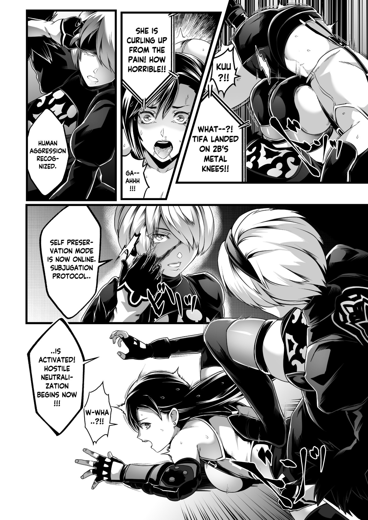 Hentai Manga Comic-Square off! 2B vs Tifa-Read-15